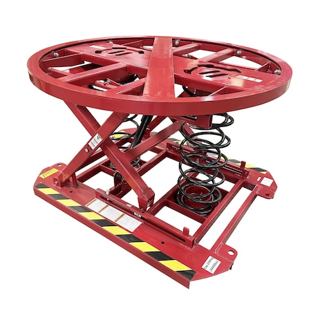 Pake Handling Tools Spring Pallet Level Loader, Auto Lift, 4,400 lb. Cap. 9.5'' to 27.75'' Lift Height PAKSP2000A